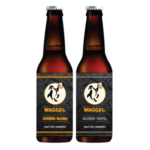 Brouwerij Waggel speciaalbier mix pakket 33cl flesjes Zomers Blond en Blonde Tripel